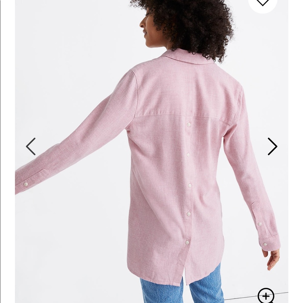 Flannel Classic Ex-Boyfriend Button-Back Shirt -M